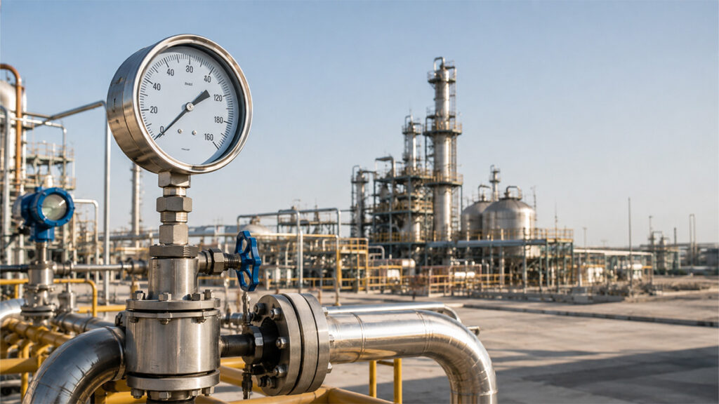 Pressure Gauge in Bahrain for industrial pipeline applications